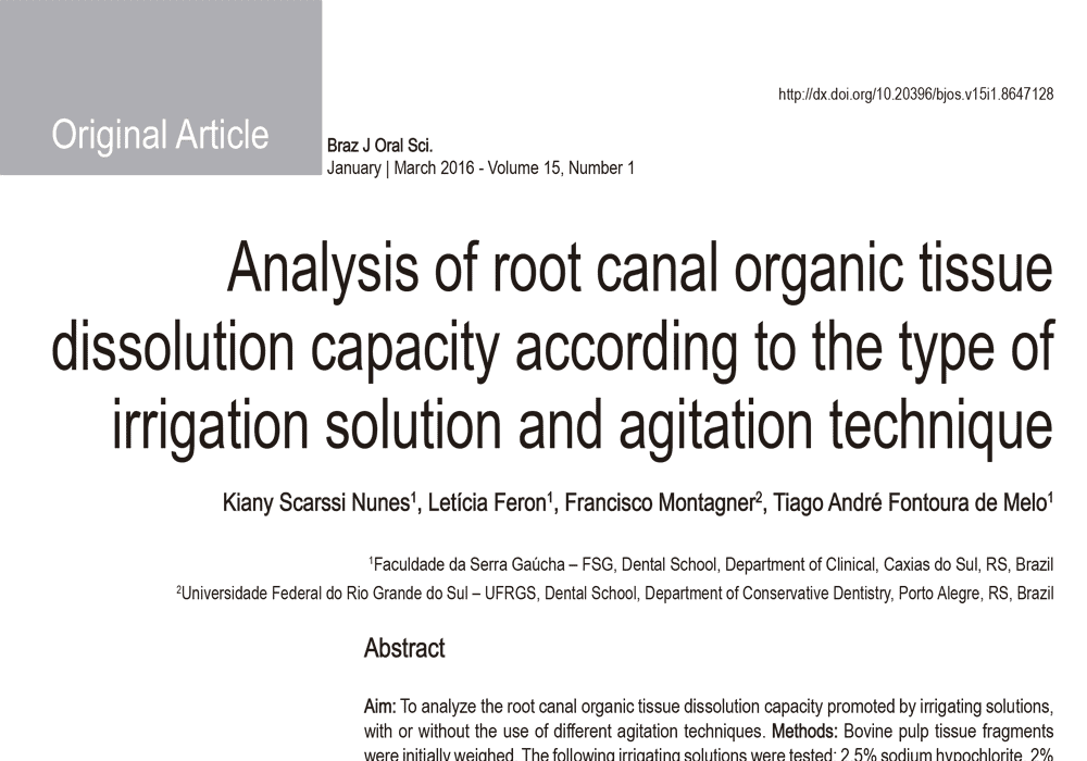 Analysis of root canal organic-1
